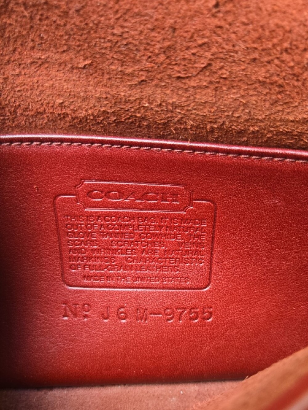 Vintage Coach Crossbody Pocket Purse (Style No. 9755) - Picture 4 of 8